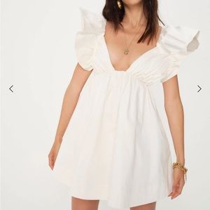 For Love & Lemons Clementine Dress-White